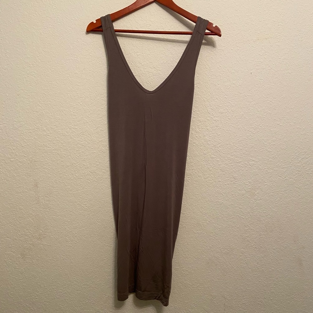 Hard Tail Sleeveless Brown Dress